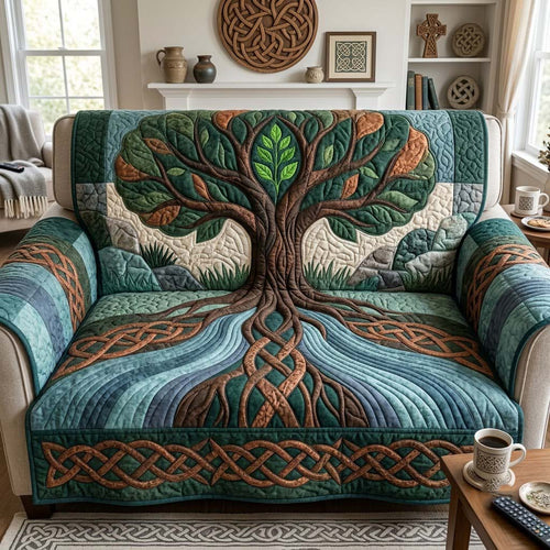Roots of the Ancient Isles Quilted Sofa Cover GFTONTD2411