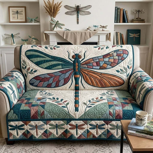 Wings of Tranquility Quilted Sofa Cover GFTONTD2417