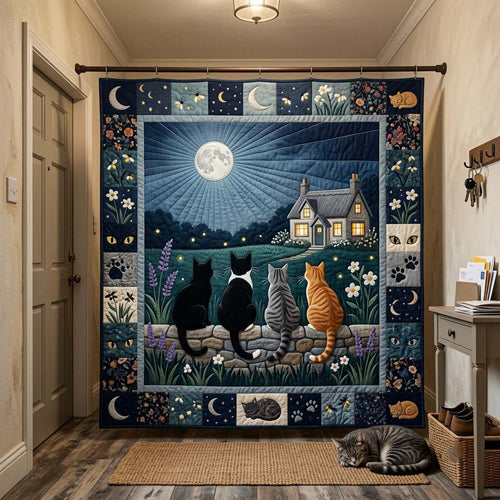 Whiskers Through the Seasons Quilted Blanket GFTONTD2445