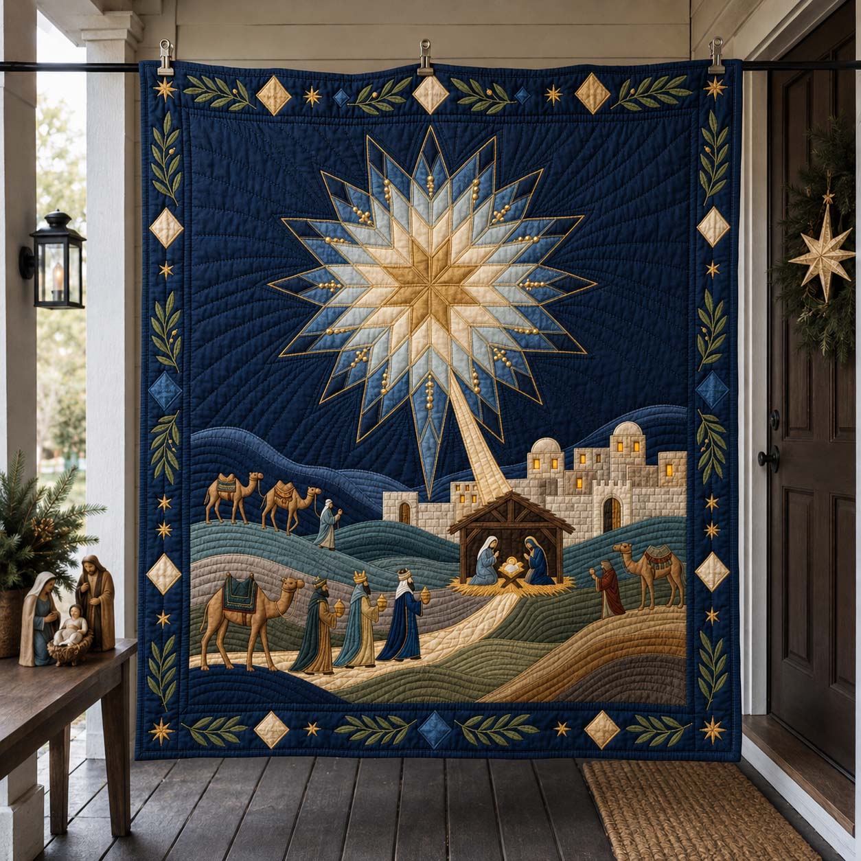 Light of Bethlehem Quilted Blanket GFTONTD2465