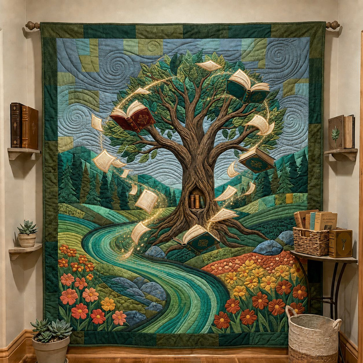 Where Stories Grow Quilted Blanket GFTONTD2473