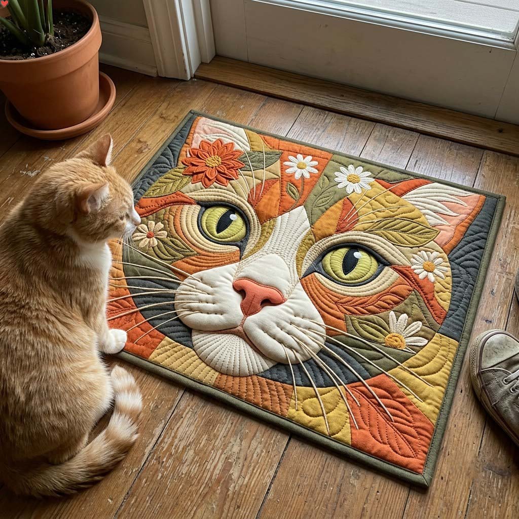 Whiskered Blooms Doormat GFTONTD2516