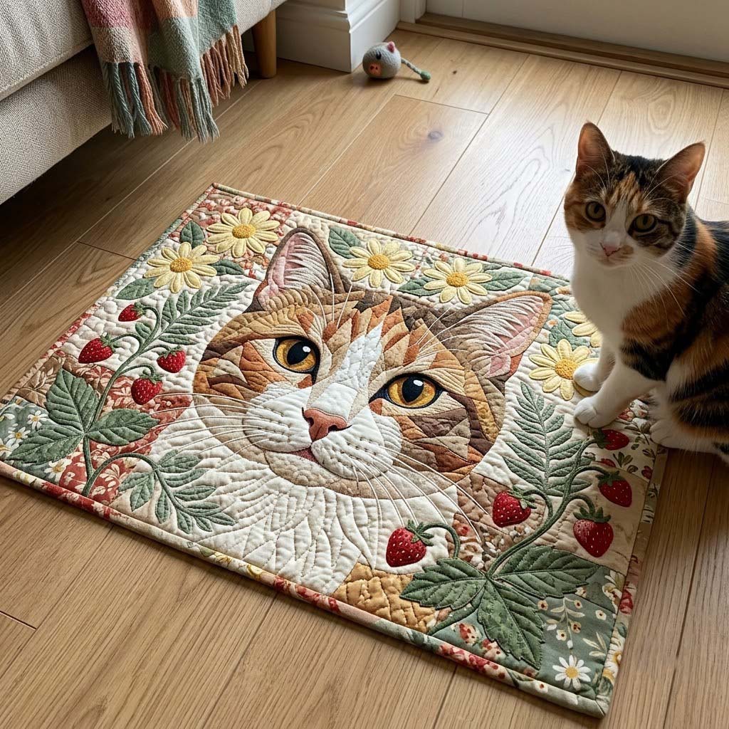 Whiskered Blooms Doormat GFTONTD2521