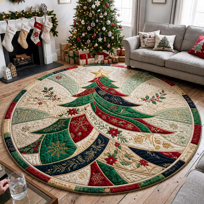 Evergreen Elegance Quilted Round Mat GFTONTD2544