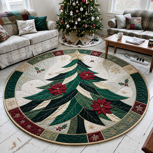 Evergreen Elegance Quilted Round Mat GFTONTD2545