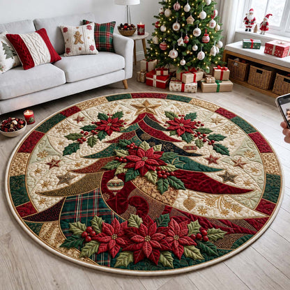 Evergreen Elegance Quilted Round Mat GFTONTD2546