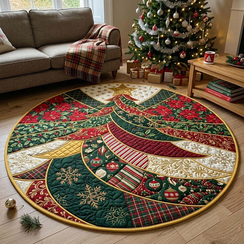 Evergreen Elegance Quilted Round Mat GFTONTD2547