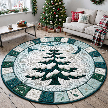 Evergreen Elegance Quilted Round Mat GFTONTD2549