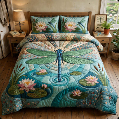 Wings of the Garden 3-Piece Quilted Bedding Set GFTONTD2573