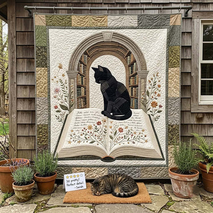 Whiskers Between Pages Quilted Blanket GFTONTD2592