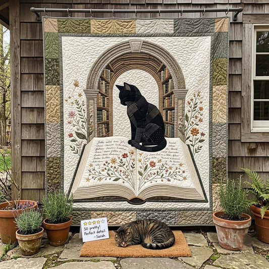 Whiskers Between Pages Quilted Blanket GFTONTD2592