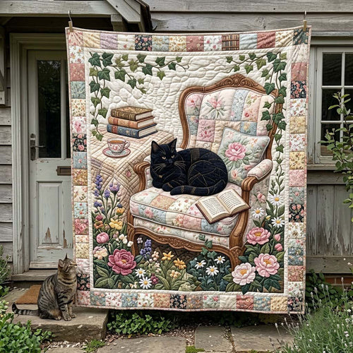 Whiskers Between Pages Quilted Blanket GFTONTD2593