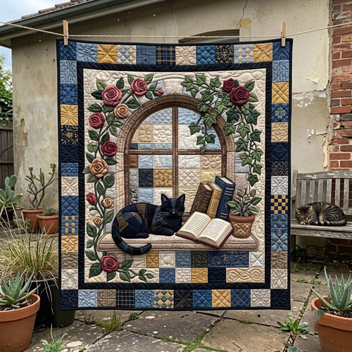 Whiskers Between Pages Quilted Blanket GFTONTD2595