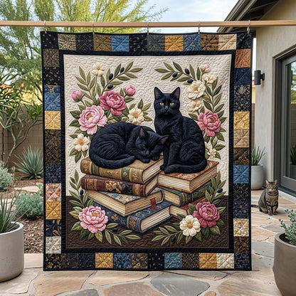Whiskers Between Pages Quilted Blanket GFTONTD2597