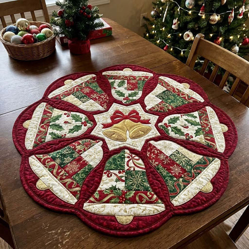Merry Table Magic Custom Shape Quilted Table Topper GFTONTD2628