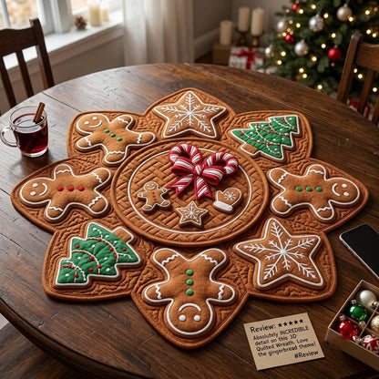 Merry Table Magic Custom Shape Quilted Table Topper GFTONTD2629