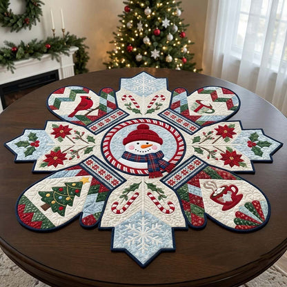 Merry Table Magic Custom Shape Quilted Table Topper GFTONTD2631
