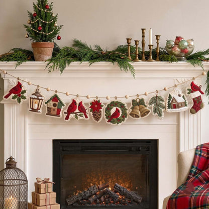 Stories by the Fire Custom Shape Quilted Garland GFTONTD2659