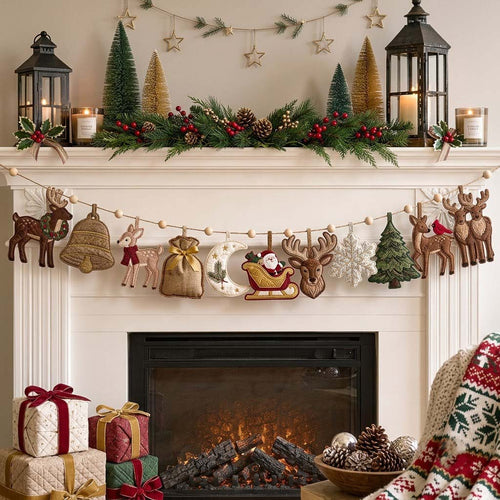 Stories by the Fire Custom Shape Quilted Garland GFTONTD2660