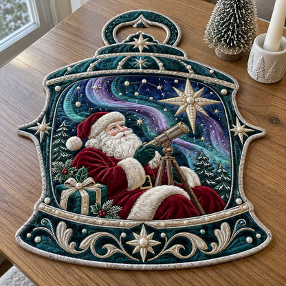 Santa Starlight Wonders Custom Shape Quilted Placemat GFTONTD2676