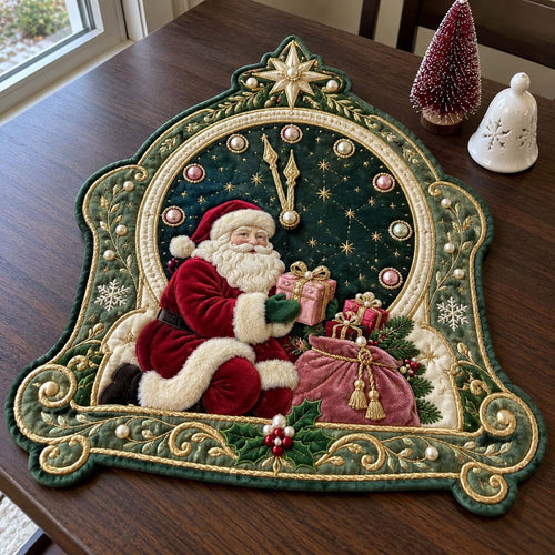 Santa Starlight Wonders Custom Shape Quilted Placemat GFTONTD2678