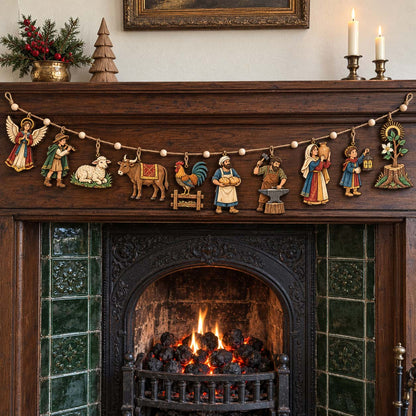 Bethlehem Holy Journey Custom Shape Wooden Garland GFTONTD2690