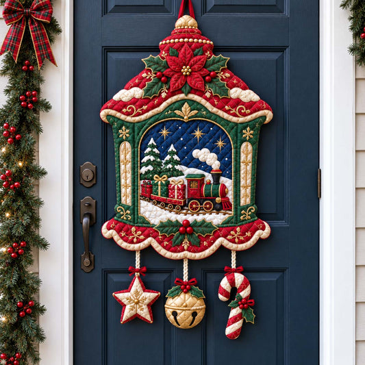 Christmas Doorway Treasures Custom Shape Quilted Door Hanger GFTONTD2703
