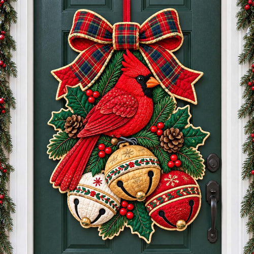 Christmas Doorway Treasures Custom Shape Quilted Door Hanger GFTONTD2706
