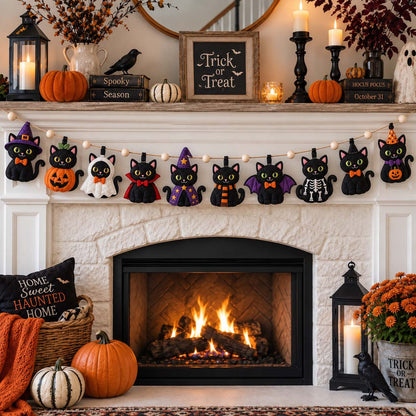 Spooky Stitch Parade Custom Shape Quilted Garland GFTONTD2722