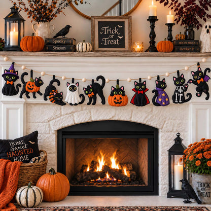 Spooky Stitch Parade Custom Shape Quilted Garland GFTONTD2725