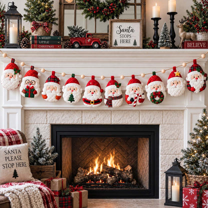 Christmas Character Parade Custom Shape Quilted Garland GFTONTD2765