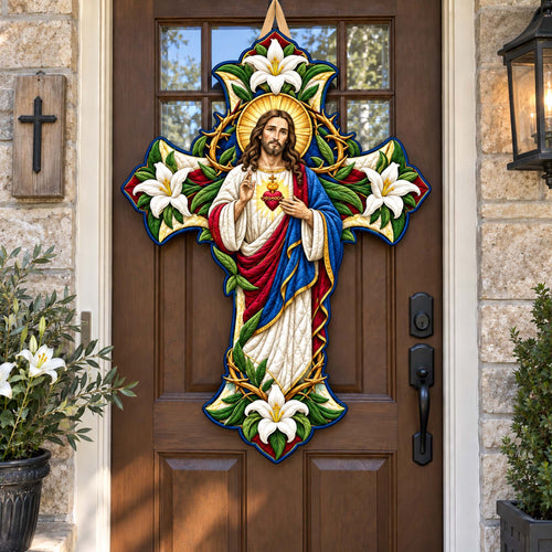 Bless This Home Custom Shape Quilted Door Hanger GFTONTD2805