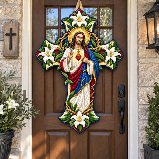 Bless This Home Custom Shape Quilted Door Hanger GFTONTD2805