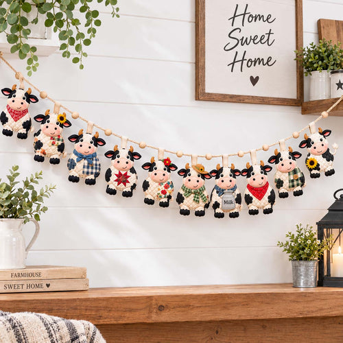 Farmhouse Charm Custom Shape Quilted Garland GFTONTD2932