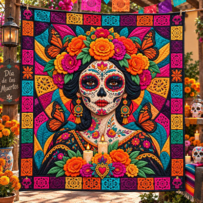 Viva Calavera Quilted Blanket GFTONTD2970