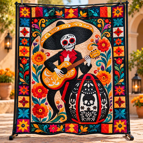 Viva Calavera Quilted Blanket GFTONTD2975