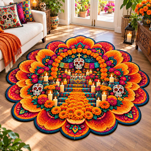 Marigold Ofrenda Custom Shape Area Rug GFTONTD2977