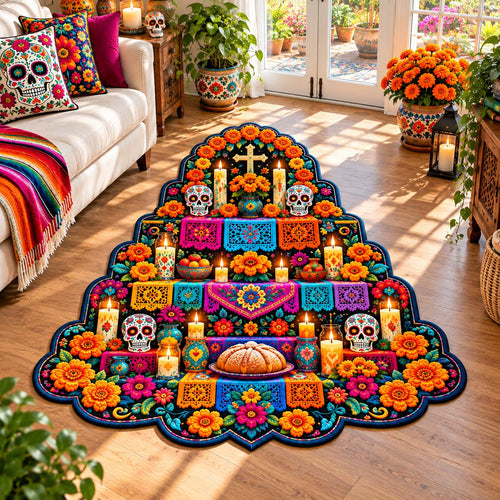 Fiesta Altar Custom Shape Area Rug GFTONTD2978