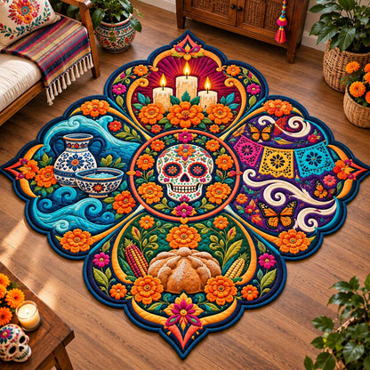 Calavera Elements Custom Shape Area Rug GFTONTD2980