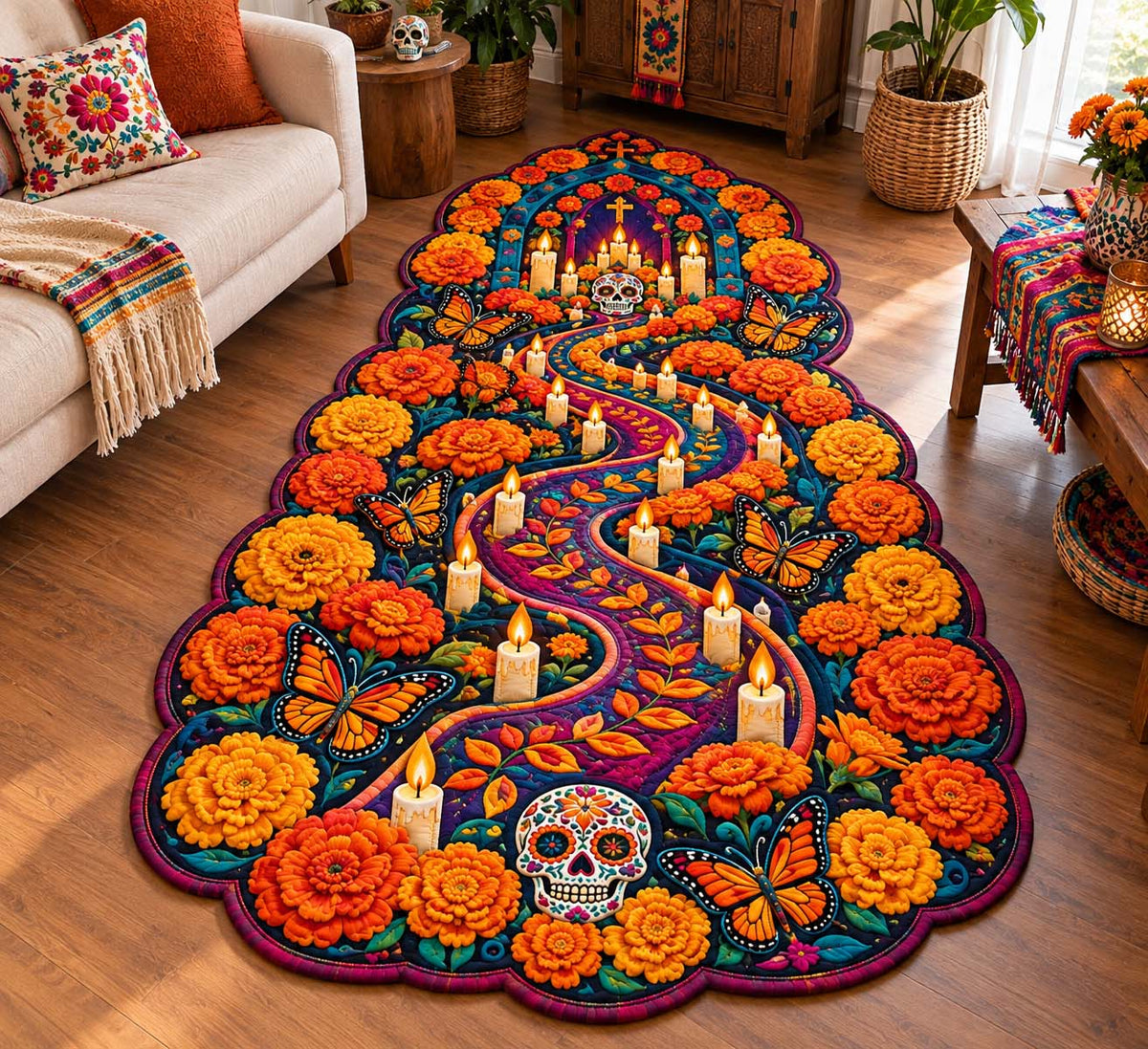 Marigold Spirit Custom Shape Area Rug GFTONTD2981