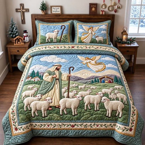 The Good Shepherd 3-Piece Quilted Bedding Set GFTONTD3072