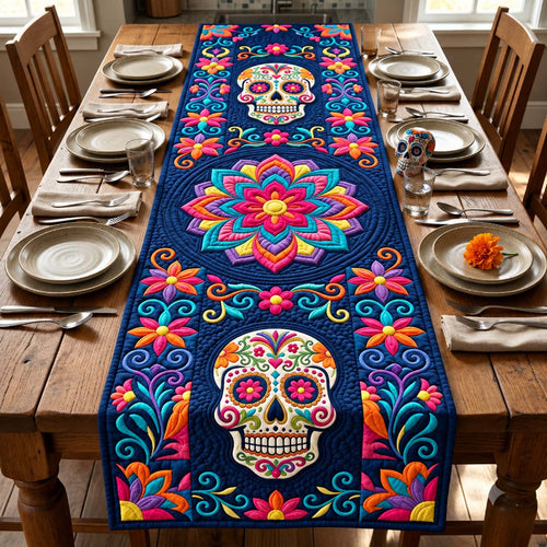 Midnight Skull Quilted Table Runner GFTONTD3075