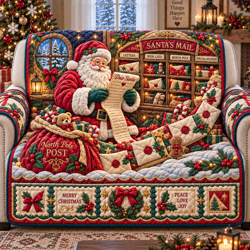 Mail Room Of Santa Quilted Sofa Cover GFTONTD3199