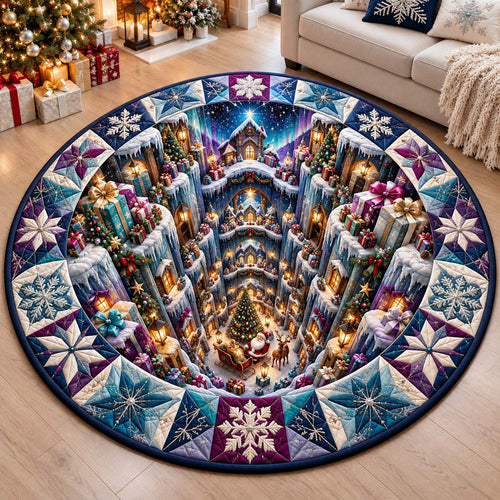 Frozen Village Abyss Quilted Round Mat GFTONTD3413