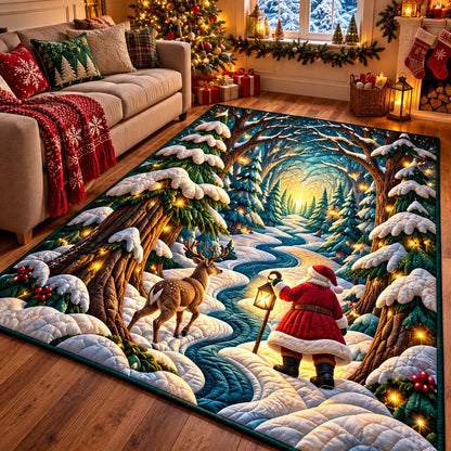 Enchanted Santa Trail Area Rug GFTONTD3550