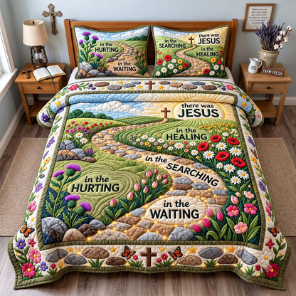 Faithful Journey 3-Piece Quilted Bedding Set GFTONTD3617