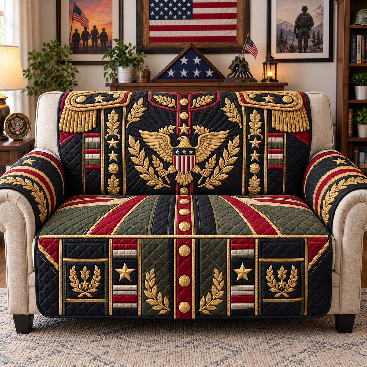 Golden Honor General Quilted Sofa Cover GFTONTD3631