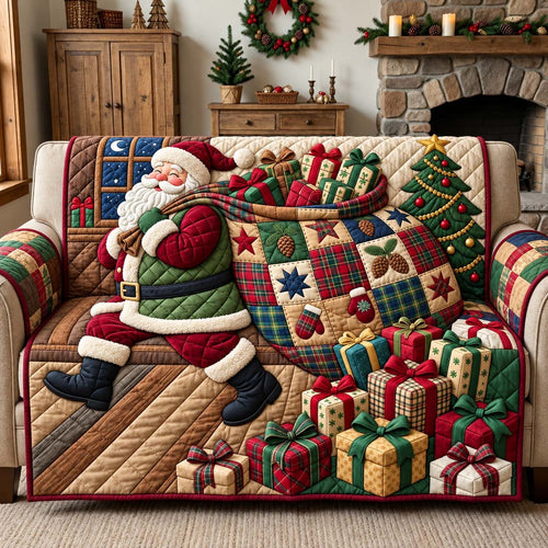 Santa Gift Sack Quilted Sofa Cover GFTONTD3736