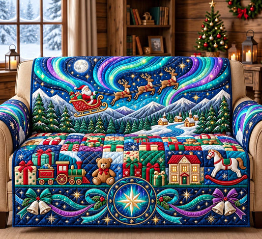 Aurora Santa Flight Quilted Sofa Cover GFTONTD3741
