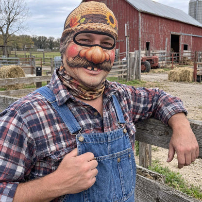Sunflower Farmer Funny Face Mask GFTONTD3747